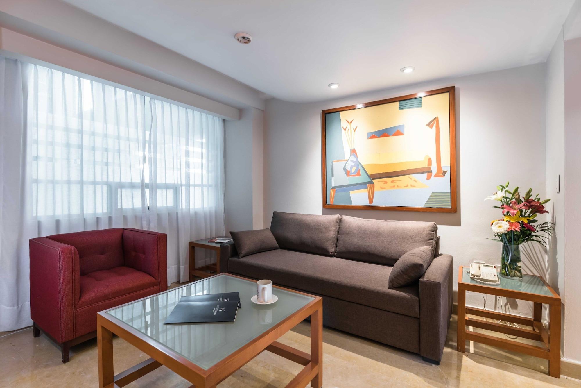 Eurostars Zona Rosa Suites Мехіко Екстер'єр фото A living room